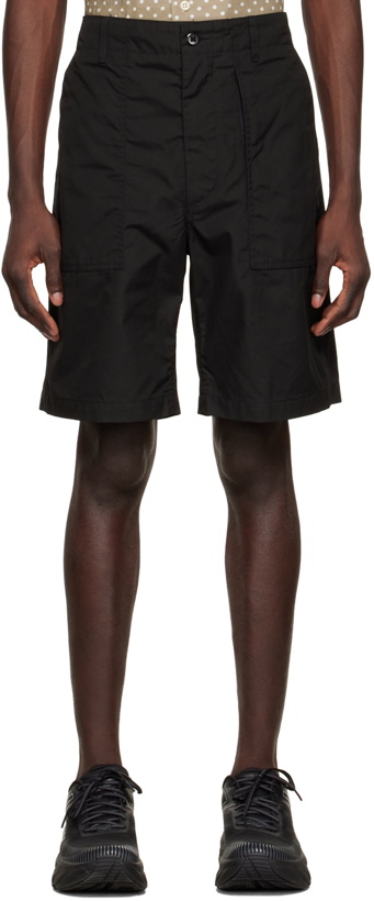 Photo: Engineered Garments Black Polyester Shorts