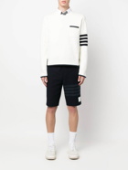 THOM BROWNE - Crew Neck Sweater With Logo