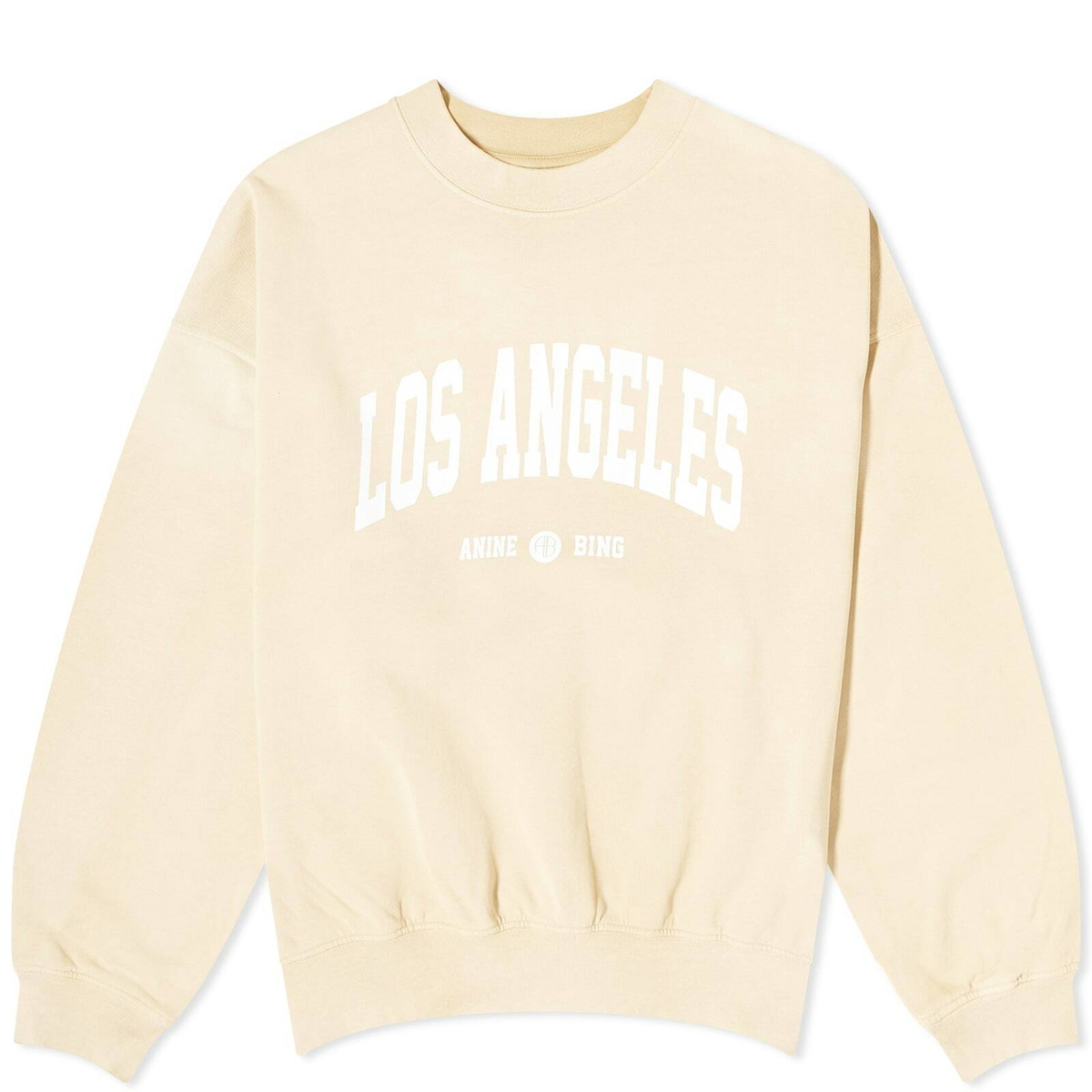 ANINE BING ロゴ入りホワイトスウェット ANINE BING / アニービン JAY SWEATSHIRT BING スウェット