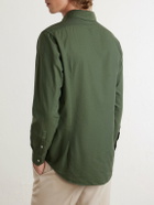 Massimo Alba - Genova Cotton-Chambray Shirt - Green