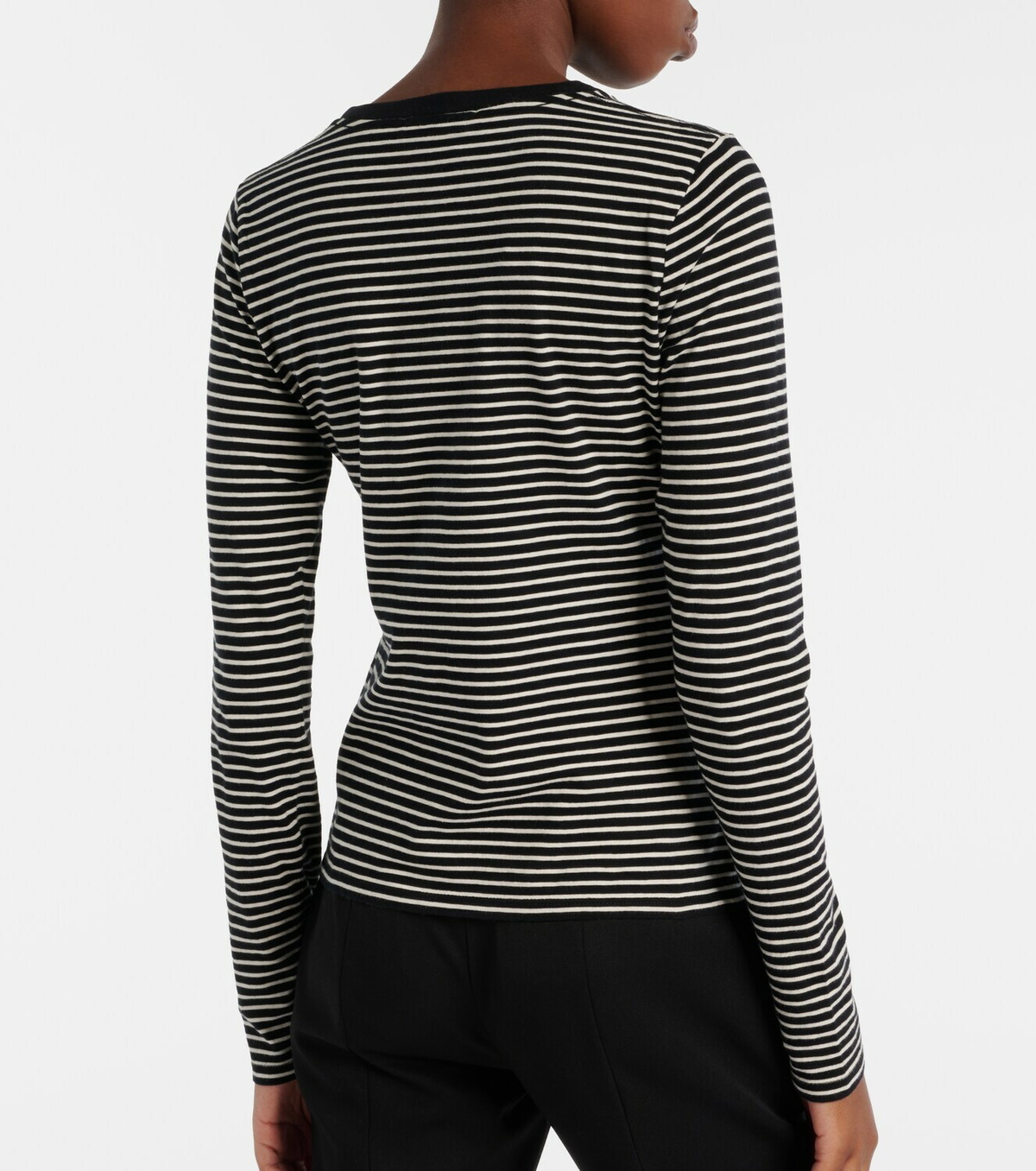 Nili Lotan Simone striped cotton jersey T-shirt