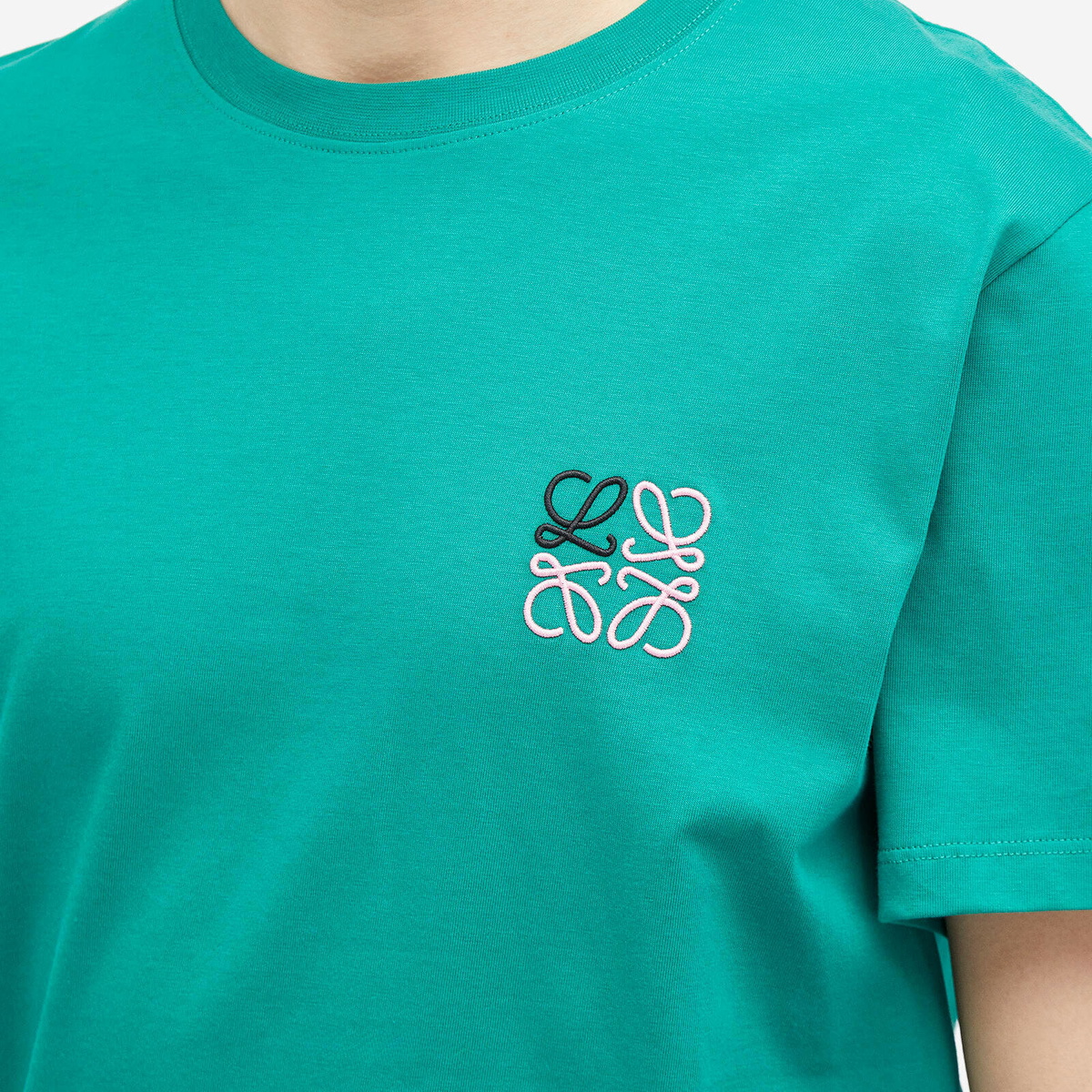 Loewe Men's Anagram T-Shirt in Green Loewe