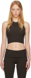 LESET Brown Grace Tank Top