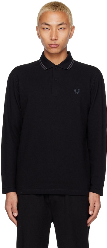 Photo: Fred Perry Black M1212 Polo