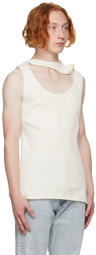 Y/Project Off-White Three Collar Tank Top