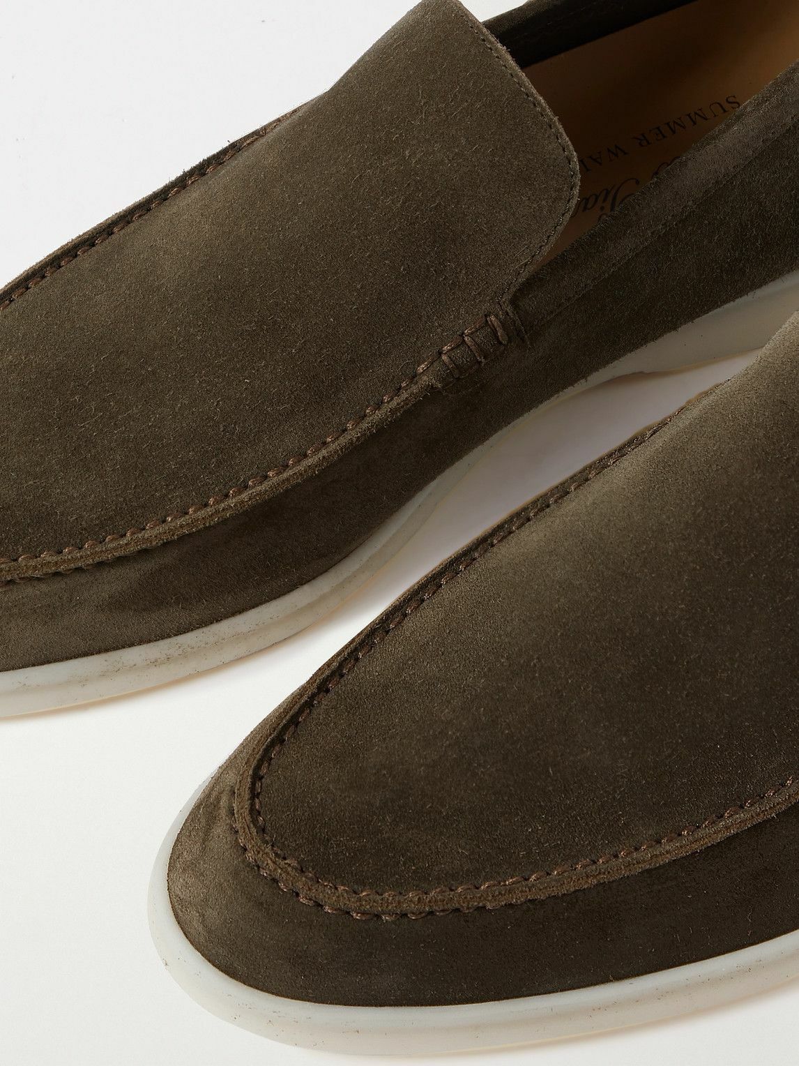 loro piana summer walk suede loafers