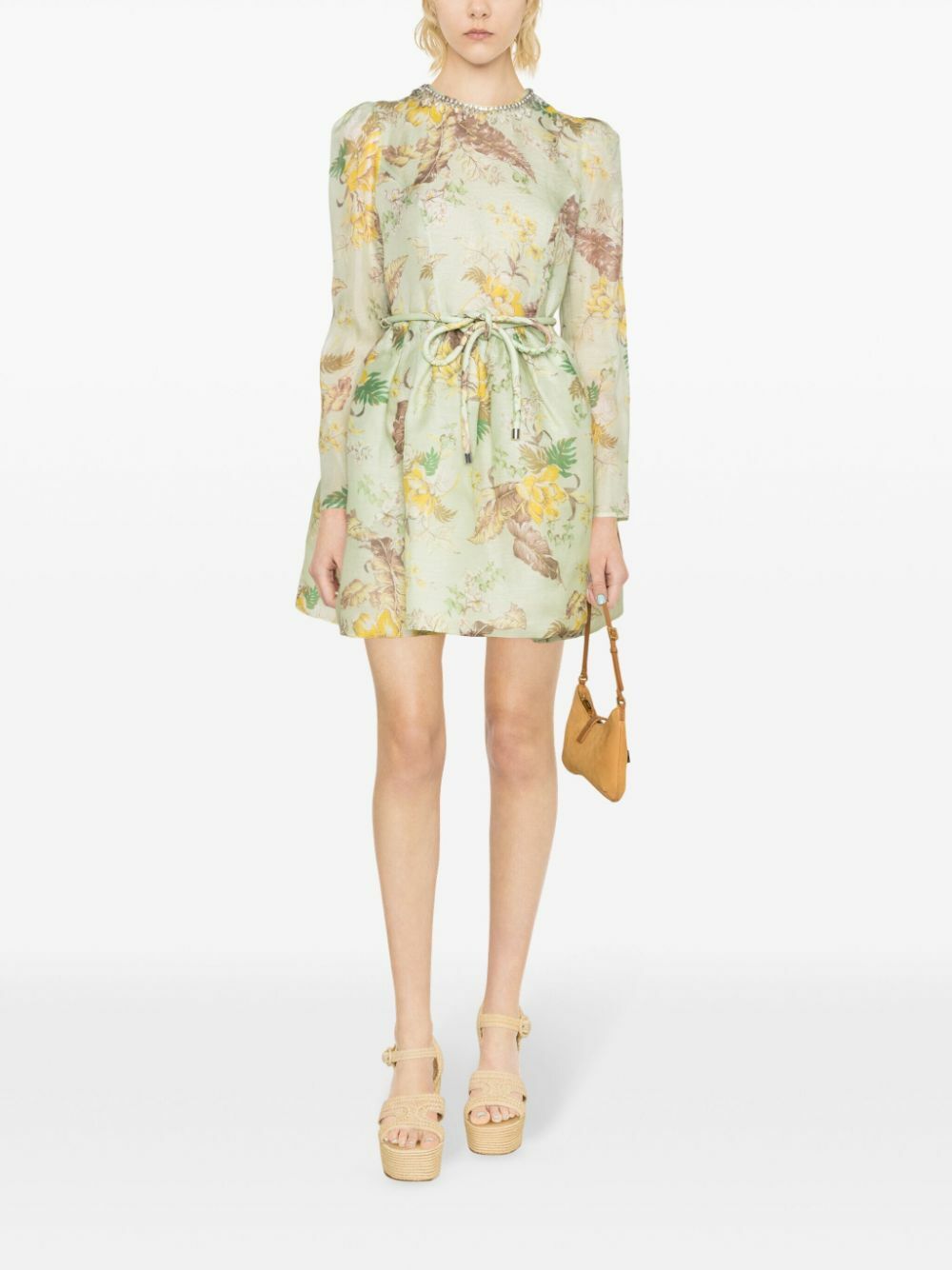ZIMMERMANN Green Matchmaker Tulip Mini Dress Zimmermann ZIMMERMANN Green Matchmaker Tulip Mini Dress Zimmermann