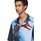 Valentino Multicolor Dragon Garden Short Sleeve Shirt