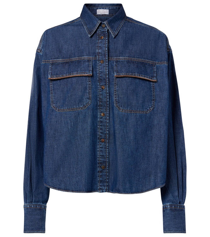 Photo: Brunello Cucinelli Monili denim jacket