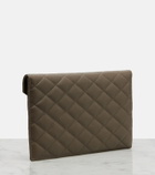 Saint Laurent Paris leather clutch