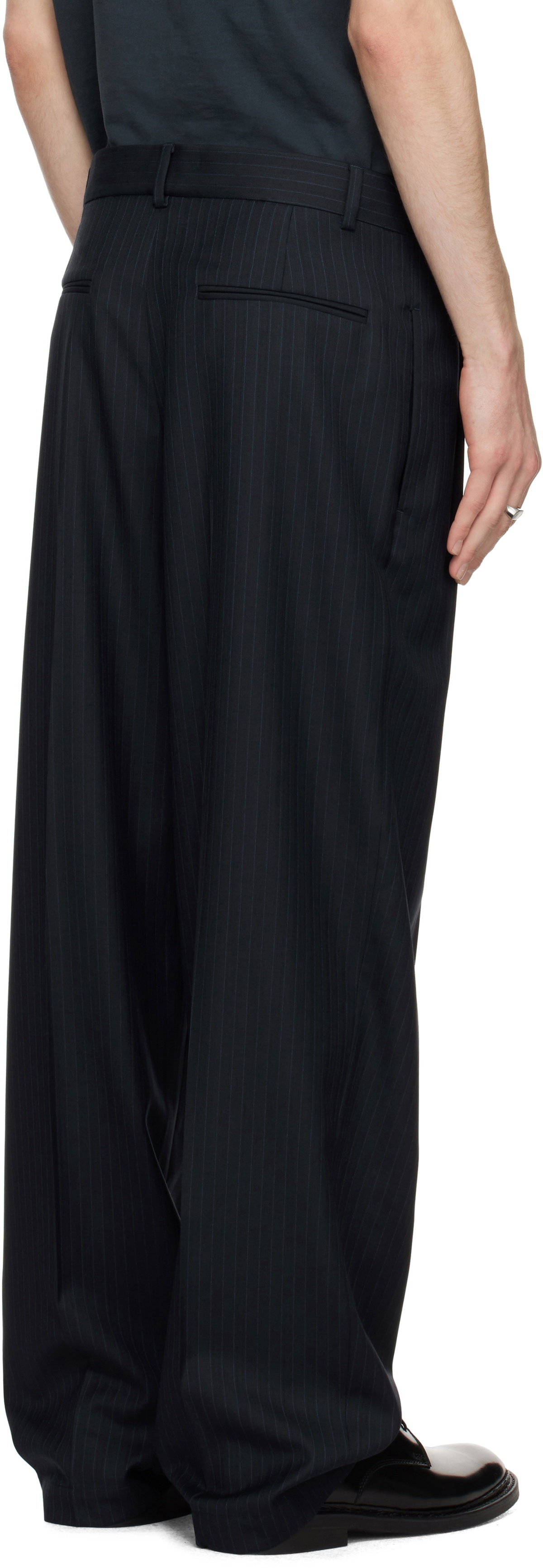 Still Kelly Navy Tailored Trousers
