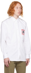 Comme des Garçons Shirt White Invader Edition Shirt