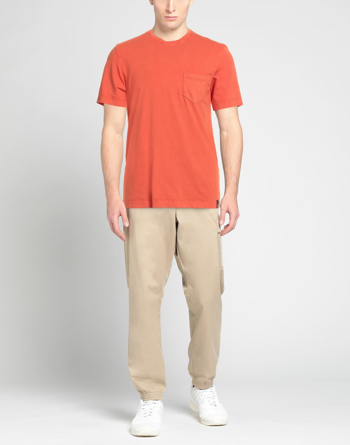 Drumohr Mens T-shirt in Mandarin
