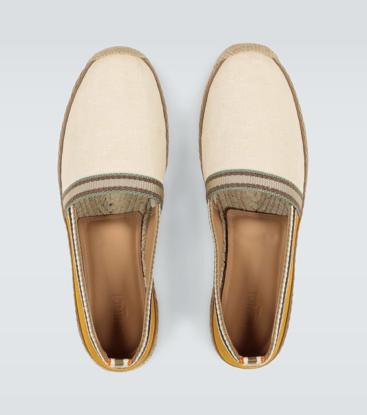 Fendi Canvas jacquard espadrilles