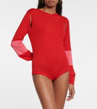 Victoria Beckham - Cut-out wool-blend bodysuit