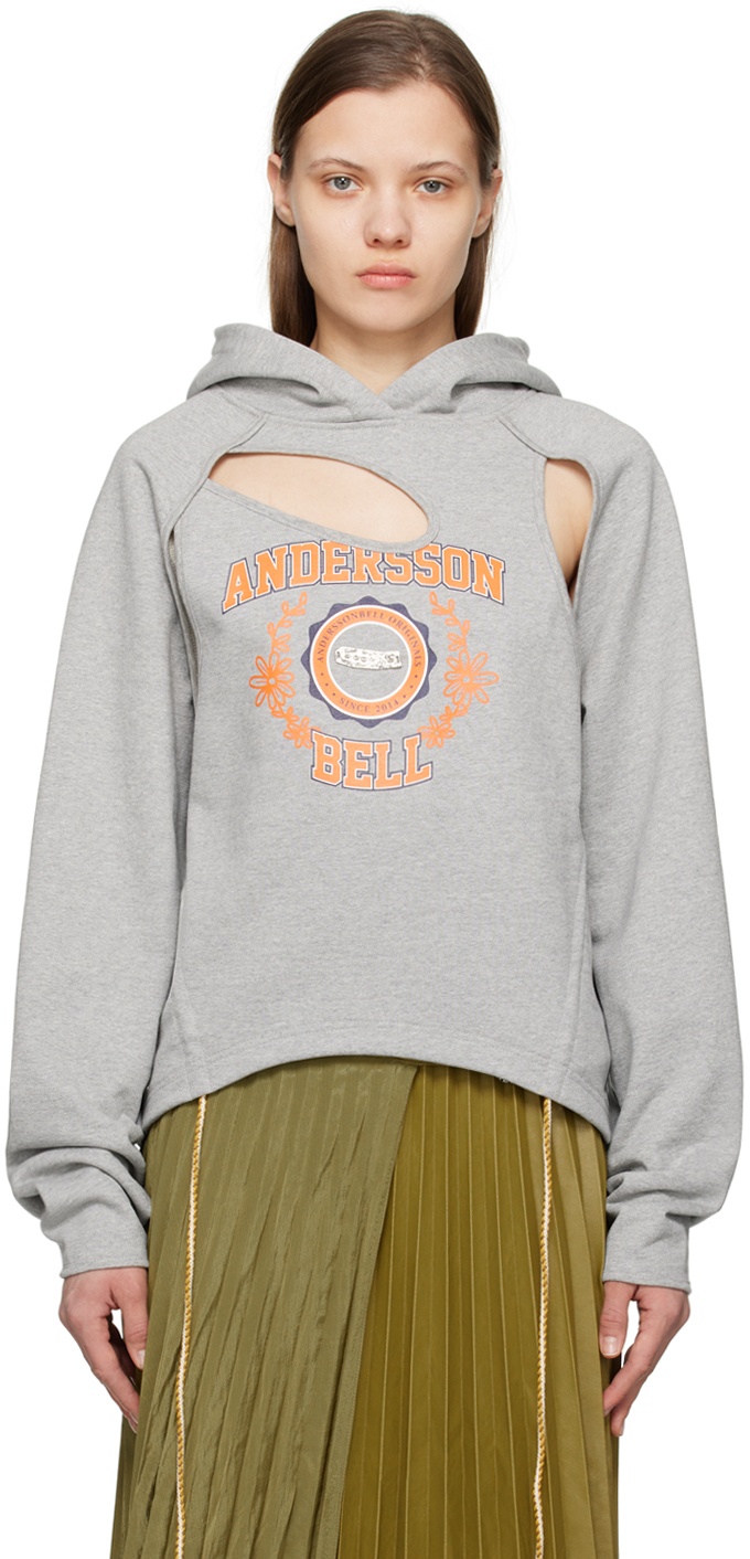 Andersson Bell Gray Cutout Hoodie Andersson Bell