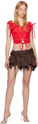Emily Watson Brown Tankini Miniskirt