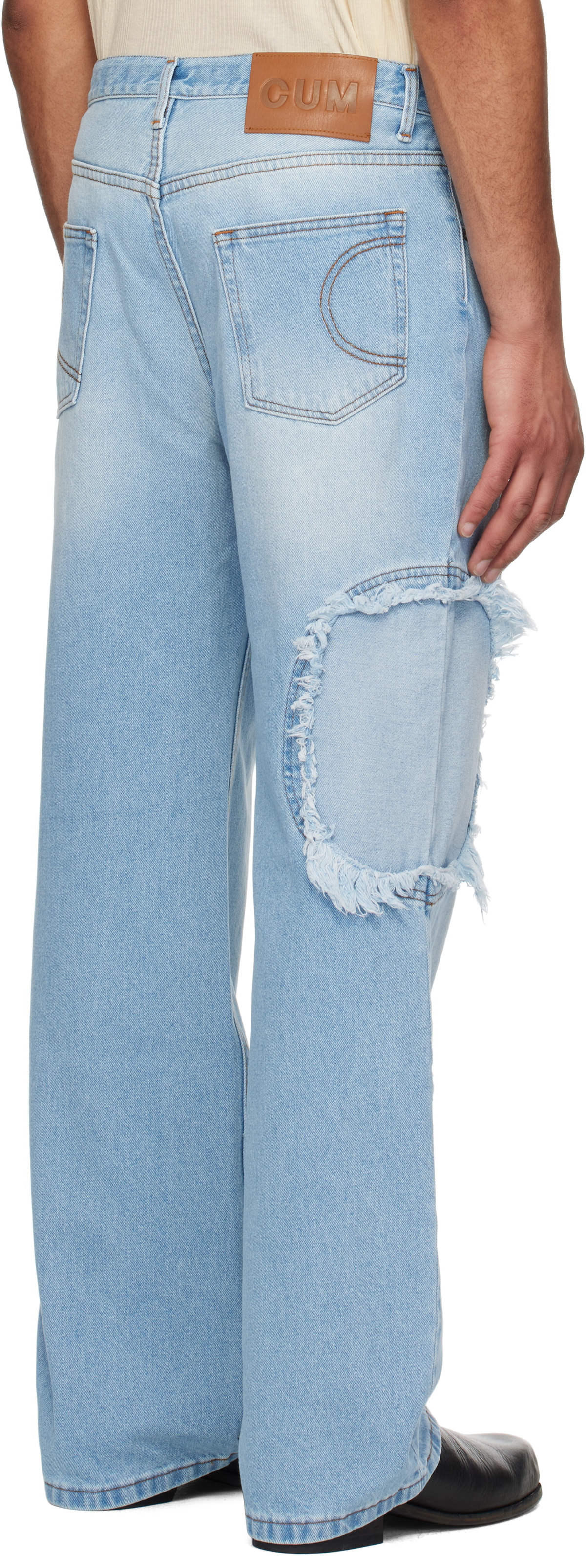 Edward Cuming Blue Circle Window Jeans