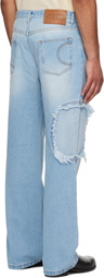 Edward Cuming Blue Circle Window Jeans