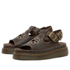 Dr. Martens Women's Dunnet Flower Sandal in Kelp Brown