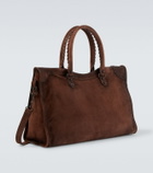 Balenciaga Le City Large suede tote bag