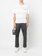 THOM BROWNE - Striped Cotton T-shirt