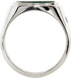 Hatton Labs Silver & Pink Tranquility Heart Signet Ring