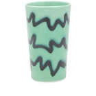 Frizbee Ceramics Bier Cup in Green Ice