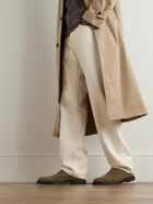 Common Projects - Waxed-Suede Chelsea Boots - Green