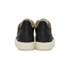 Rick Owens Drkshdw Black Denim Low Sneakers