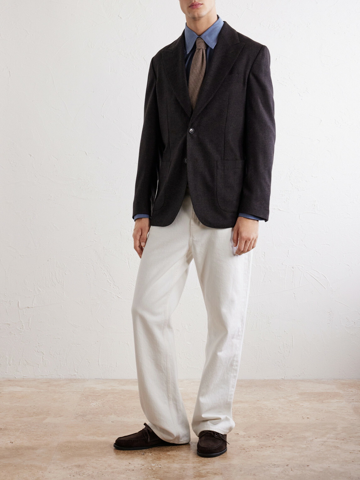 De Petrillo - Faro Wool and Cashmere-Blend Blazer - Blue