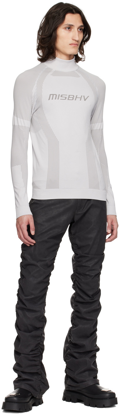 MISBHV Gray Jacquard Turtleneck