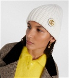 Gucci Wool and cashmere leather-trimmed beanie