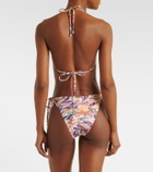 Alexandra Miro Leoni printed triangle bikini top
