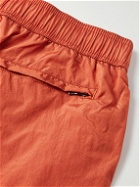 Onia - Slim-Fit Mid-Length Crinkled-Nylon Swim Shorts - Orange