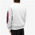 By Parra Men's Loudness Crew Sweat in Heather Grey