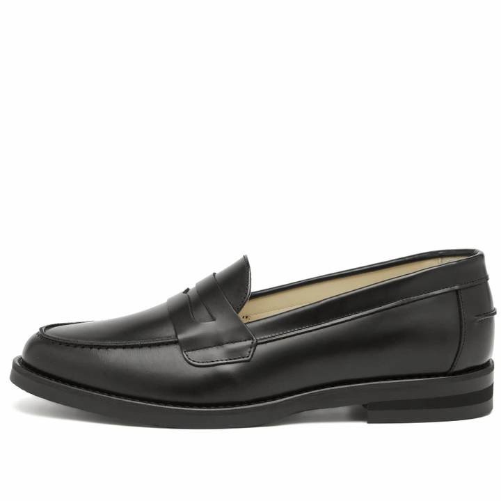 Photo: Duke + Dexter Women's Wilde Penny Loafer in Black