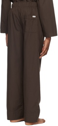 Tekla Brown Drawstring Pyjama Pants