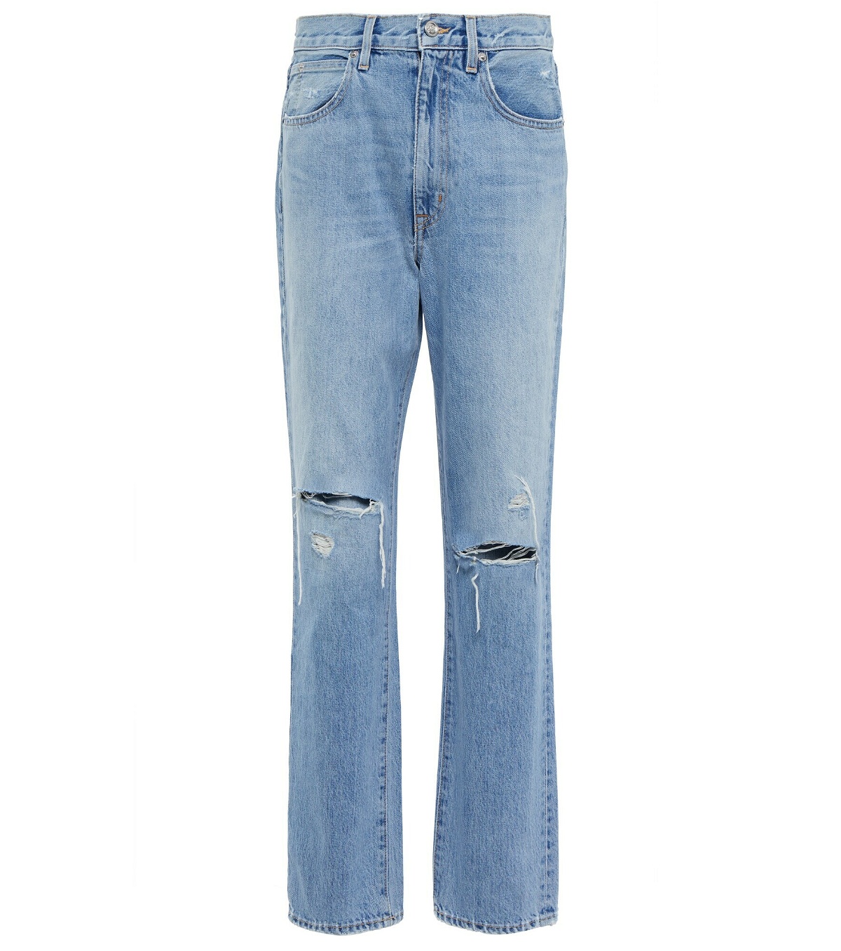 SLVRLAKE - Sierra distressed high-rise jeans SLVRLAKE