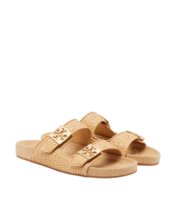 Photo: Tory Burch Mellow raffia-effect slides