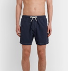 Mr P. - Mid-Length Swim Shorts - Blue