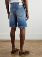 LOEWE - Paula's Ibiza Straight-Leg Distressed Denim Shorts - Neutrals