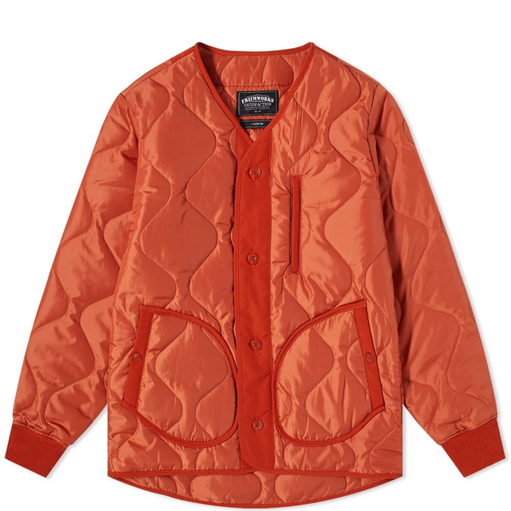 Photo: FrizmWORKS Men's M65 Field Liner Jacket in Orange