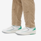 Nike Men's Air Jordan 2 Retro Sneakers in White/Lucky Green