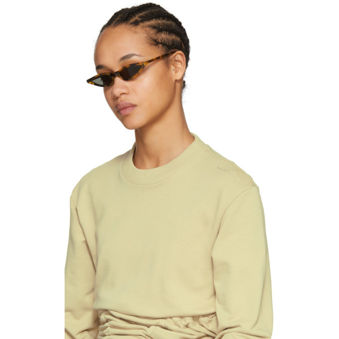 George Keburia Tortoiseshell Micro Cat-Eye Sunglasses