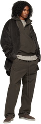 Essentials Gray Relaxed Trousers