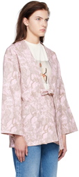 Stockholm (Surfboard) Club SSENSE Exclusive Pink Kimono Denim Jacket