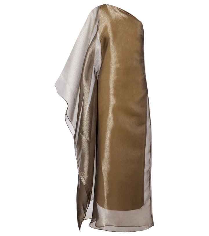 Photo: Taller Marmo Betsy one-shoulder fil coupé maxi dress