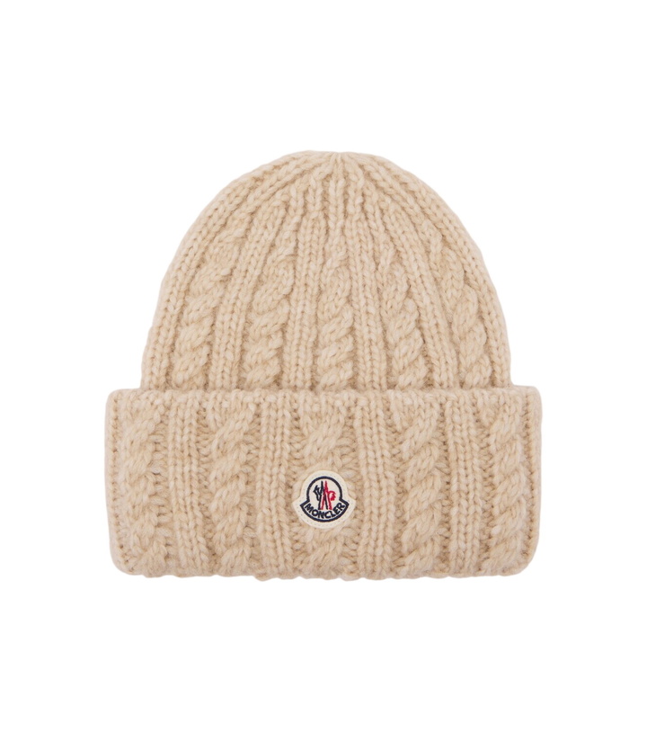 Photo: Moncler Cable-knit alpaca and wool-blend beanie