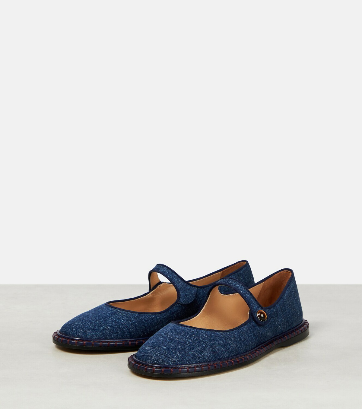 Chloé Rubie denim ballet flats Chloe